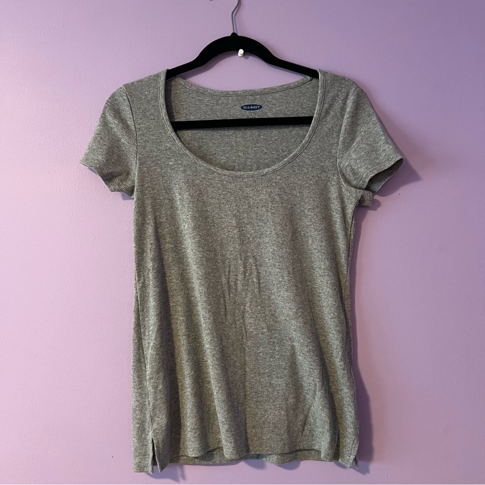 Old Navy Slim Fit Ribbed Scoop neck Tee